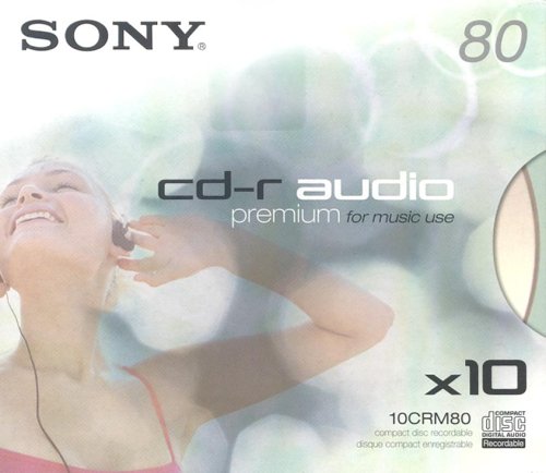 Sony 10 Pack 80min CD-R Audio Premium