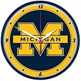 Michigan Wolverines Round Clock