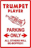 TRUMPET PLAYER PARKING sign * st music inst