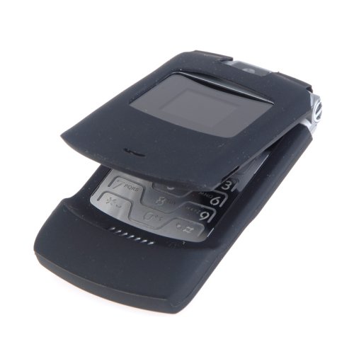 Silicon Skin for Motorola Razr V3, V3c, and V3i (Black)