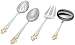 Ginkgo Fluer de Lis Golden Accent 4-Piece Hostess Set