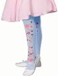 Tights with Roses in Blue