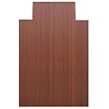 Dark Cherry Bamboo Roll-Up Chair Mat - 36" x 48" (1/4" thick)