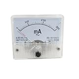 uxcell アナログ電流計　85L1-A　 AC 0?300mA　　クラス2.5　6.3 X 5.5 X 1cm 　ホワイト