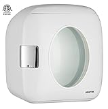 Gourmia GMF1200 Portable 12 Can Mini Fridge Cooler and Warmer for Home ,Office, Car or Boat AC & DC