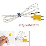 K Type 2 Flat Pin Thermocouple Wire Temperature Sensor