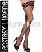 Black fishnets stocking with striped tops Free Shipping!