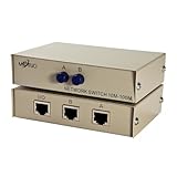 MT-VIKI 2 Ports Network Switch Splitter Selector Hub Adapter 2-In 1-Out or 1-In 2-Out 100M MT-RJ45-2