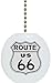 Route 66 Sign Solid Ceramic Fan Pull