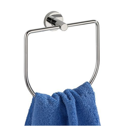 Wenko 17805100 Handtuchring Elegance Power-Loc - Befestigen ohne Bohren, Chrom, 16.5 x 18 x 5 cm