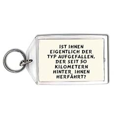 Ist Ihnen eigentlich der Typ aufgefallen, der seit 50 Kilometern hinter Ihnen herf�hrt? Schl�sselhalter