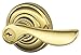 Schlage F80CHP605ANDRH Champagne Right Handed Single Cylinder Keyed Entry Storeroom Lever Set with Decorative Andover Trim