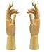 Illustration / Drawing on !! wooden hand mannequin! (24cm, both hands) From import JPN