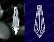 38mm Crystal Icicle U-Drop Pencil Crystals #432-38