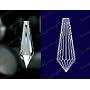 38mm Crystal Icicle U-Drop Pencil Crystals #432-38