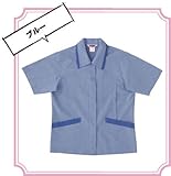 藤和 半袖スモック レディース 5L:オレンジ