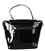 Rimen & Co. Shiny Patent PU Leather Top Handle Satchel Womens Small Purse Handbag Accented With Removable Strap LP-2456 LP-2457 LP-2458