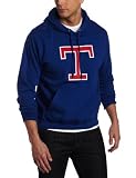 MLB Men's Texas Rangers 1993 Cooperstown Felt Tek Patch Long Sleeve Hooded Fleece Pullover (Deep Royal, Medium)