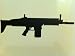 SCAR Modern Warfare 3 Decal Sticker Peel and Stick Black