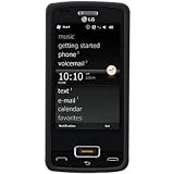 Amzer Rubberized Snap On Crystal Hard Case for LG Expo GW820 (Black)