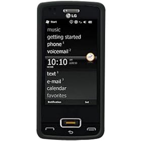 Amzer Rubberized Snap On Crystal Hard Casefor LG Expo GW820 (Black)