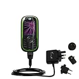 International Wall / AC Charger for the Motorola E1060 - Gomadic Brand w/ TipExchange Technology