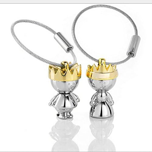 Lovers Prince and Princess Couple Key Chain(pack of 2)