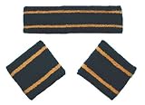Search : GOGO™ Thick Two Color Stripe Wrist/Head Band(Set)-Narrow, Wristband, Sweatband