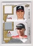 KELLY JOHNSON FELIPE LOPEZ 2009 Upper Deck Ballpark Stat Kings #185 DUAL SWATCH MEMORABILIA JERSEY Card #107 of 400 made! Atlanta Braves St. Louis Cardinals Baseball