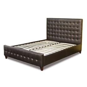 Diamond Sofa Bonded Leather Tufted Bed