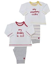 Unisex mummy and daddy pyjamas - 2pk