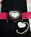 White Heart Shaped Purse Hook with space saving wrap around