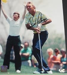 Arnold Palmer Autographed 8x10 Action Photo ~ Masters, British Open, US Open Champ