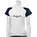 Seattle Seahawks Ladies White Scripted Logo Raglan T-shirt