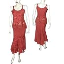 Embroidered Skirt Set Womens Casual Sundresses Size S (skts015)