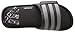 adidas Men's Adissage Comfort Slides Sandal, Black/Iron Metallic/Black, 8