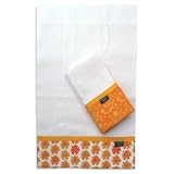 Orange Blossom Burp Cloth Set