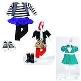 Madame Alexander Dolls Modern Mix Outfit Plus Swept Away Outfit and Downtown Cool Outfit for 18 Dolls