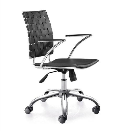 Leatherette Office Chair - Criss Cross Office Chair - Zuo Modern - 205031
