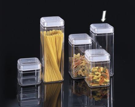 Acrylic 82 Ounce Square Canister