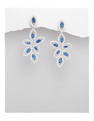 CZ Earrings In 92.5 Sterling Silver