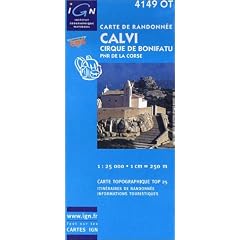 Carte de randonn�e : Calvi - Cirque de Bonifatu