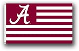 Alabama Crimson Tide 3 Ft. X 5 Ft. Flag W/Grommetts - Alabama W/ Stripes 3 X 5