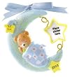 Carlton Cards Heirloom 2010 Sleeping Baby Boy Bear on Moon Christmas Ornament