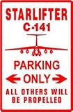 C-141 STARLIFTER PARKING military pilot sign