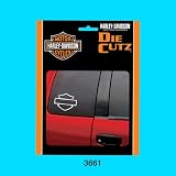 Harley Davidson Chrome Silhouette B&S Die Cutz Decal