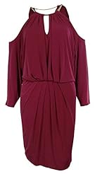 Jersey/Polyester/Spandex Dolman Keyhole  Dress