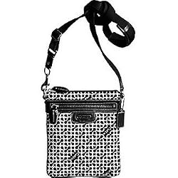 Coach Op Art Penelope Signature Crossbody Messenger Bag Swing Pack 42206 Black