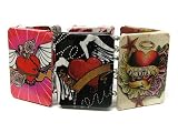 Love Heart Tattoo Paper Art Work Stretch Fashion Bracelet