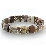 Cute Stretchy Zebra Jasper Bracelet